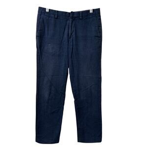 Bonobos Mens Sz 33x32 Blue Slim Fit Wool Blend Dress Pants Preppy Office